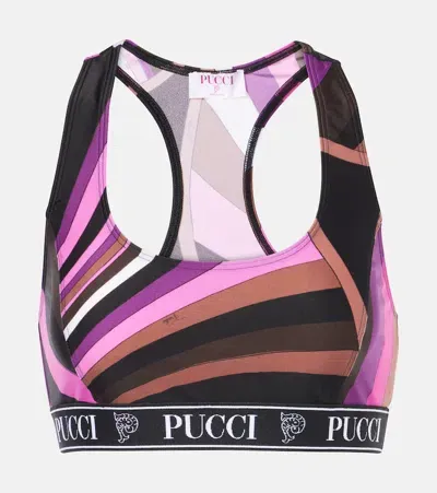 Pucci Iride Sports Bra In Multicoloured