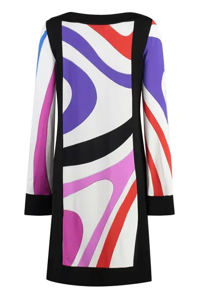 Pucci Jersey Dress In Multicolor