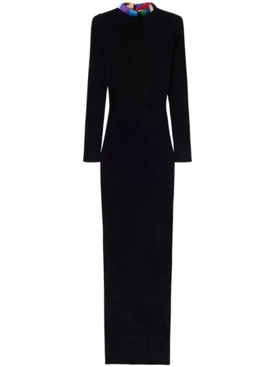 Pucci Knitted Maxi Dress In Black