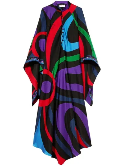 Pucci Marmo-print Kaftan In Multi