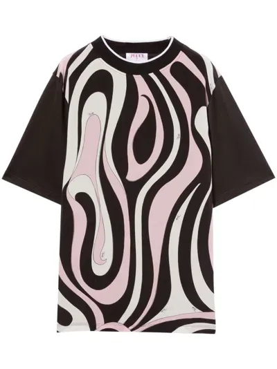 Pucci Marmo T-shirt In 黑色