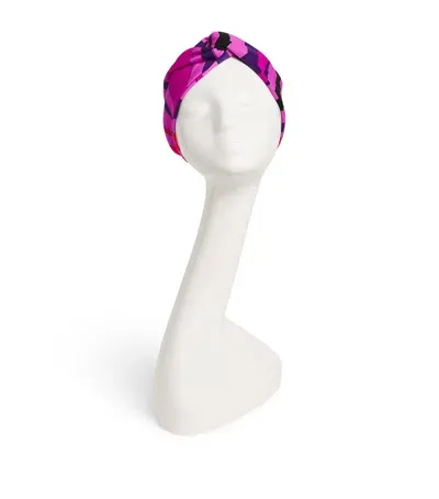 Pucci Marmo Twist Headband In Purple