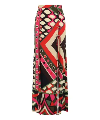 Pucci Maxi Skirt In Multicolor