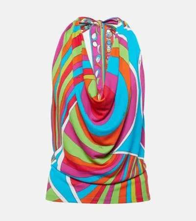 Pucci Pesci Printed Top In Multicoloured