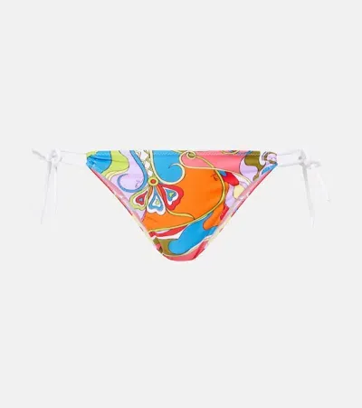 Pucci Printed Bikini Bottoms In Multicoloured