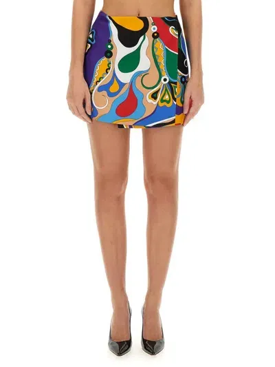 Pucci Printed Skirt In Multicolour