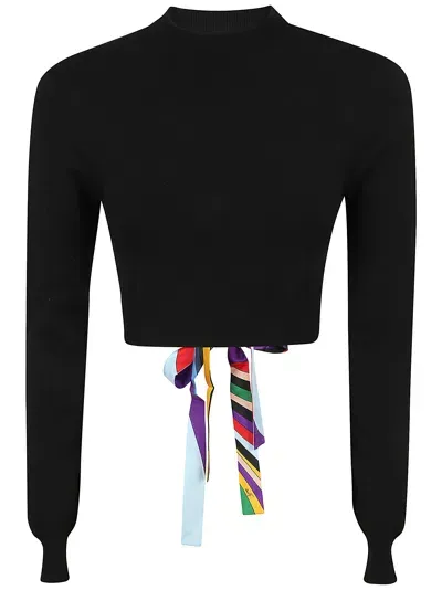 Pucci Sweater - Extrafine Viscose Blend In Nero