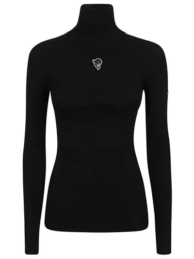 Pucci Turtle-neck Top - Fine Wool +lycra Vanise` In Nero