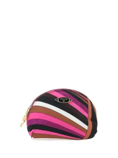 Pucci Yummy Beauty Case In Fuxia/marrone