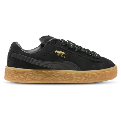 Puma Boys   Suede Xl Skate In Black/brown