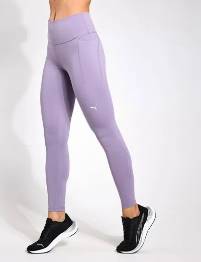 Puma Cloudspun High Waisted Full-length Tights In Purple