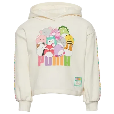 Puma Girls Preschool   X Squishmallows French Terry Pullover Hoodie In White/multi