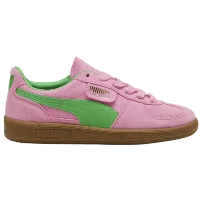 Puma Palermo Leather Sneaker In Pink Delight/green, Women's At Urban Outfitters In Pink Delight- Green-gum