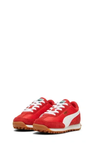 Puma Kids' Easy Rider Sneaker In  Red- White