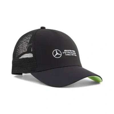 Puma Mercedes-amg Petronas F1® Neon Energy Trucker Hat In Black-aop