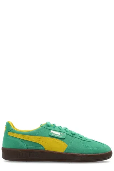 Puma Palermo Sneaker In Green Fabric