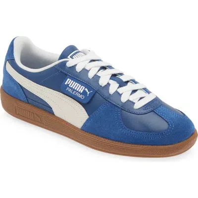 Puma Palermo Sneaker In Royal,white,vapor Grey