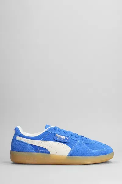 Puma Palermo Sneakers In Blue Suede