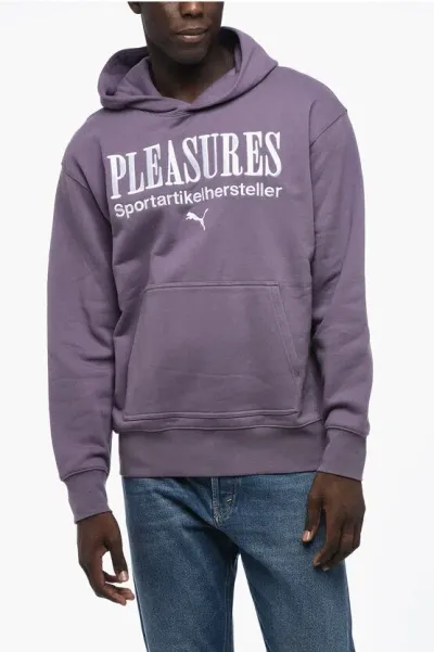 Puma Pleasures Cotton Hoodie With Embossed Maxi Logo