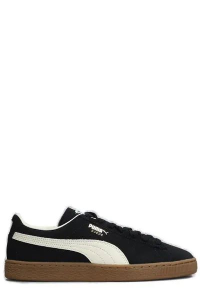 Puma Round Toe Lace In Black