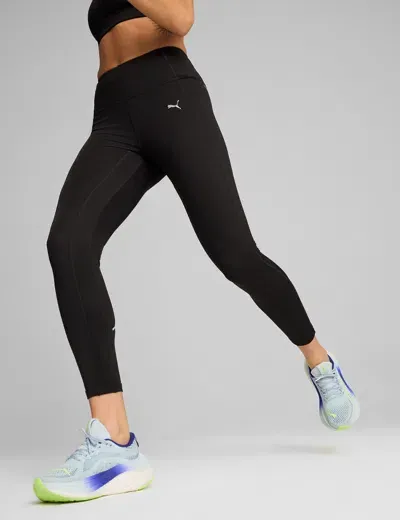 Puma Run Microfleece Tights In Black