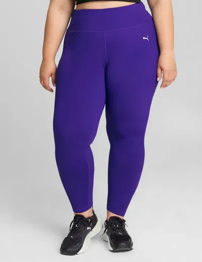 Puma Run Microfleece Tights In Blue