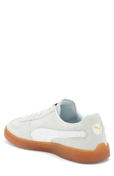 Puma Super Team Suede Sneaker In Blue Skies -  White - Gum