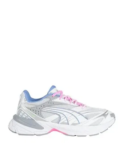 Puma Velophasis Sprint2k Woman Sneakers White Size 6 Textile Fibers In Grey