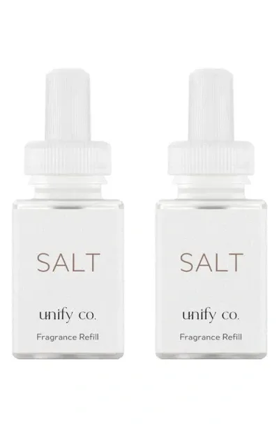 Pura X Unify Co. 2-pack Diffuser Fragrance Refills In Salt