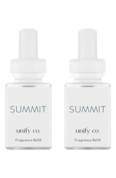 Pura X Unify Co. 2-pack Diffuser Fragrance Refills In Summit