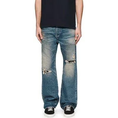 Purple Brand 9 To 5 Ripped Baggy Jeans In Dark Indigo