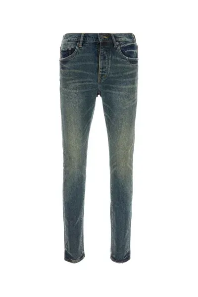 Purple Brand P001 Distressed Skinny Jeans In Blue