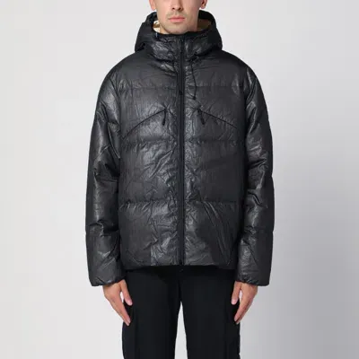 Purple Mountain Observatory Waves Light Puffer Jacket In Black