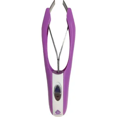 Pursonic Automatic Retractable Slant Tweezers In Purple