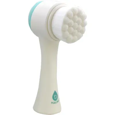 Pursonic Dual Sided Facial Cleansing Brush In Aqua