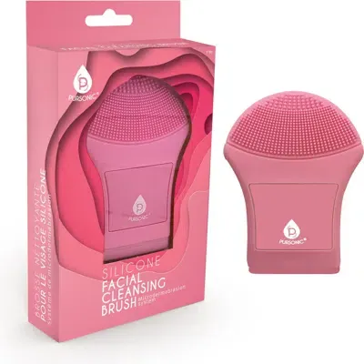 Pursonic Facial Cleansing Brush Microdermabrasion System Silicone Facial Brush In Pink