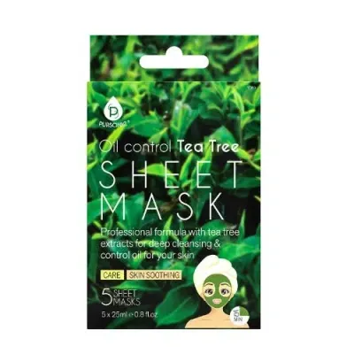 Pursonic Oil Control Tea Tree Sheet Mask In Green