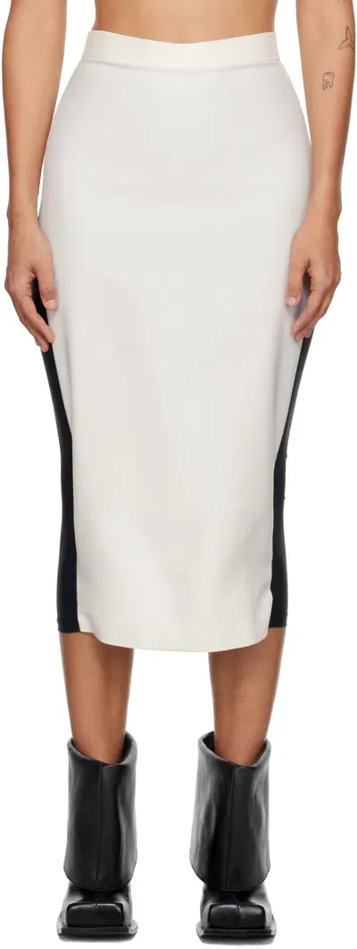 Pushbutton Off-white Hybrid Skort In Ivory