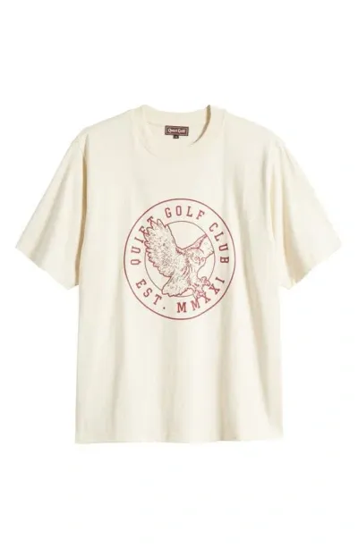 Quiet Golf Qgu T-shirt In Beige