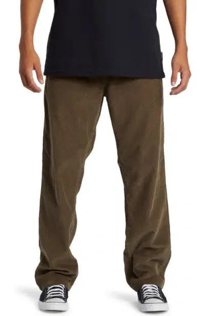 Quiksilver Dna Beach Corduroy Pants In Canteen