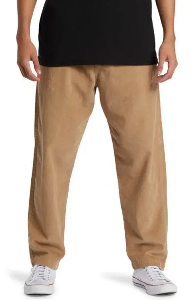 Quiksilver Dna Beach Organic Cotton Twill Pants In Khaki