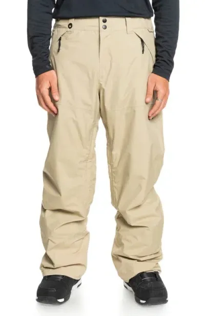 Quiksilver Mission Gore-tex® Waterproof Warmflight® Insulated Recycled Polyester Snow Pants In Twill