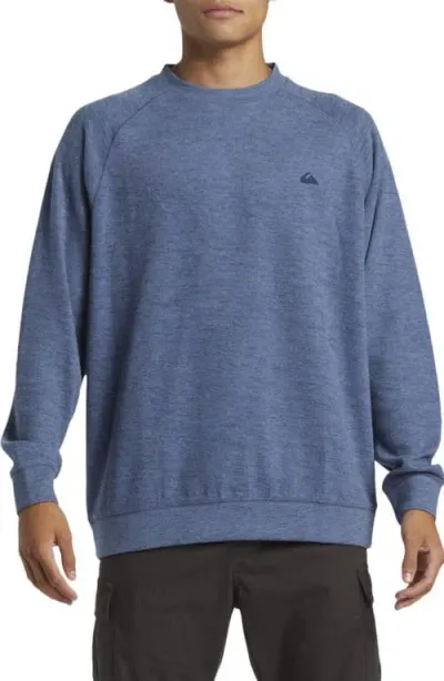 Quiksilver Raglan Sleeve Sweatshirt In Nebulas Blue Heather