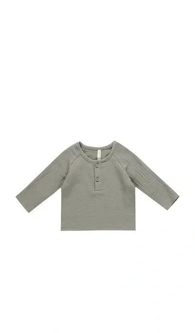 Quincy Mae Babies' Zion Shirt In Gray