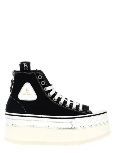 R13 Black Courtney Sneakers