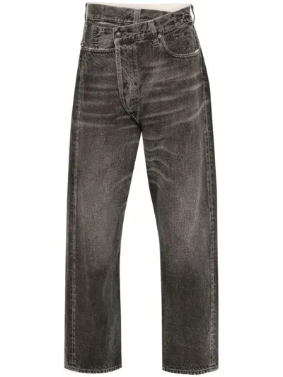 R13 Crossover Jeans In Grey