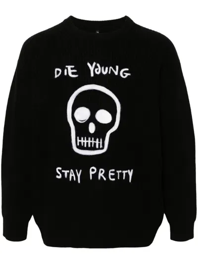 R13 Die Young Boyfriend Sweater In Black