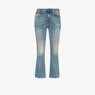 R13 Kick Fit Mid-rise Jeans In Blue