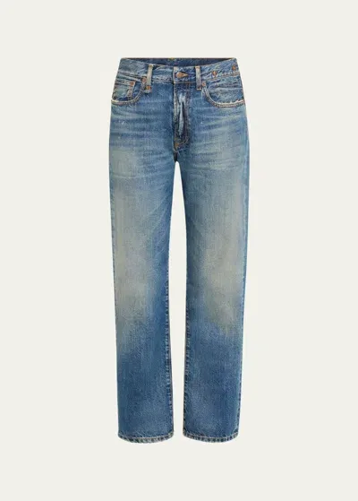 R13 Mid-rise Boyfriend Jeans In Garnet Blue