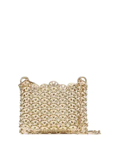 Rabanne Eight Nano 1969 Shoulder Bag In Gold